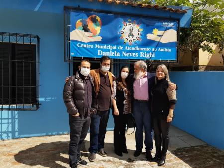 Vereadores Lelo e Jussarete Vargas, visitaram o Centro Municipal de Atendimento ao Autista
