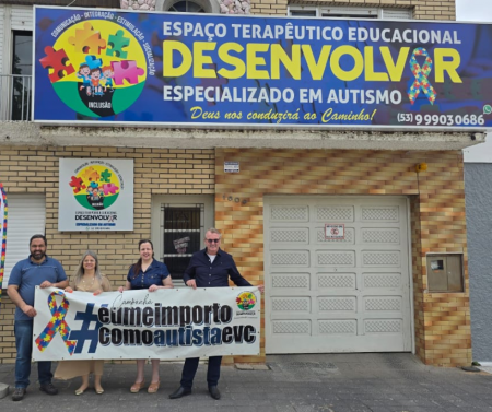 Presidente da Câmara e Prefeito Eleito Visitam Centro de Autismo em Bagé