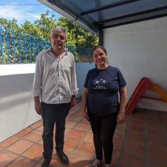 Vereador acompanha conclusão de melhoria estrutural na EMEI Nilza Torres Dornelles